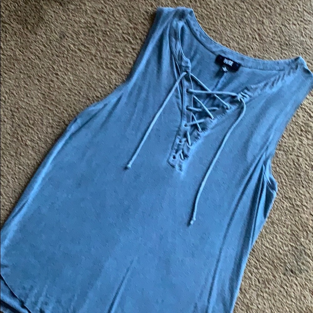 PAIGE Lace Up Top.